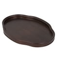 thumbnail image 1 of Bandeja de té, bandeja de té de bambú de color nogal, bandeja para servir, diseño de última generación, 1 of 12