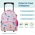 thumbnail image 5 of Wildkin Kids Rolling Luggage for Boys & Girls, Perfect for School & Overnight Travel, Carry-On Size (Fairy Garden Pink), 5 of 7