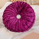 thumbnail image 4 of Sofa Vama Ropa de Cama Cojín redondo de terciopelo con forma de flor de hielo y rueda para sofá, mesita de noche, ventana, futón, calabaza for Navideño, 4 of 4