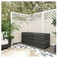 thumbnail image 2 of 175 Gallon Outdoor Storage Box with Inner Liner, PE Rattan Wicker Deck Box with Pneumatic Bar Lift for Indoor & Outdoor, Patio Furniture Cushions, Pool Toys, Garden Tools, Mixed Gray, 2 of 9