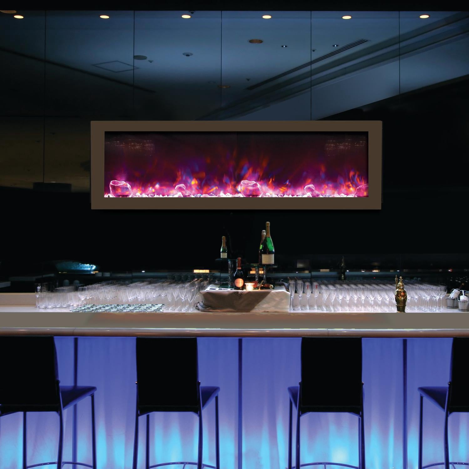 Smart 50" Electric Deep Built-in only comes with optional black steel surround