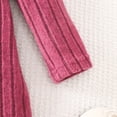 thumbnail image 5 of EnJoCho Girls Long Sleeve Ribbed Dress Set for Toddlers 2-8 Years, Solid Color Casual Elegant Everyday Outfit Knit Dresses, 5 of 9