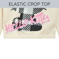 thumbnail image 4 of Hello Kitty Fleece Boxy Sweatshirt Crop Top and Jogger Pants Outfit Set Toddler to Big Kid, 4 of 5