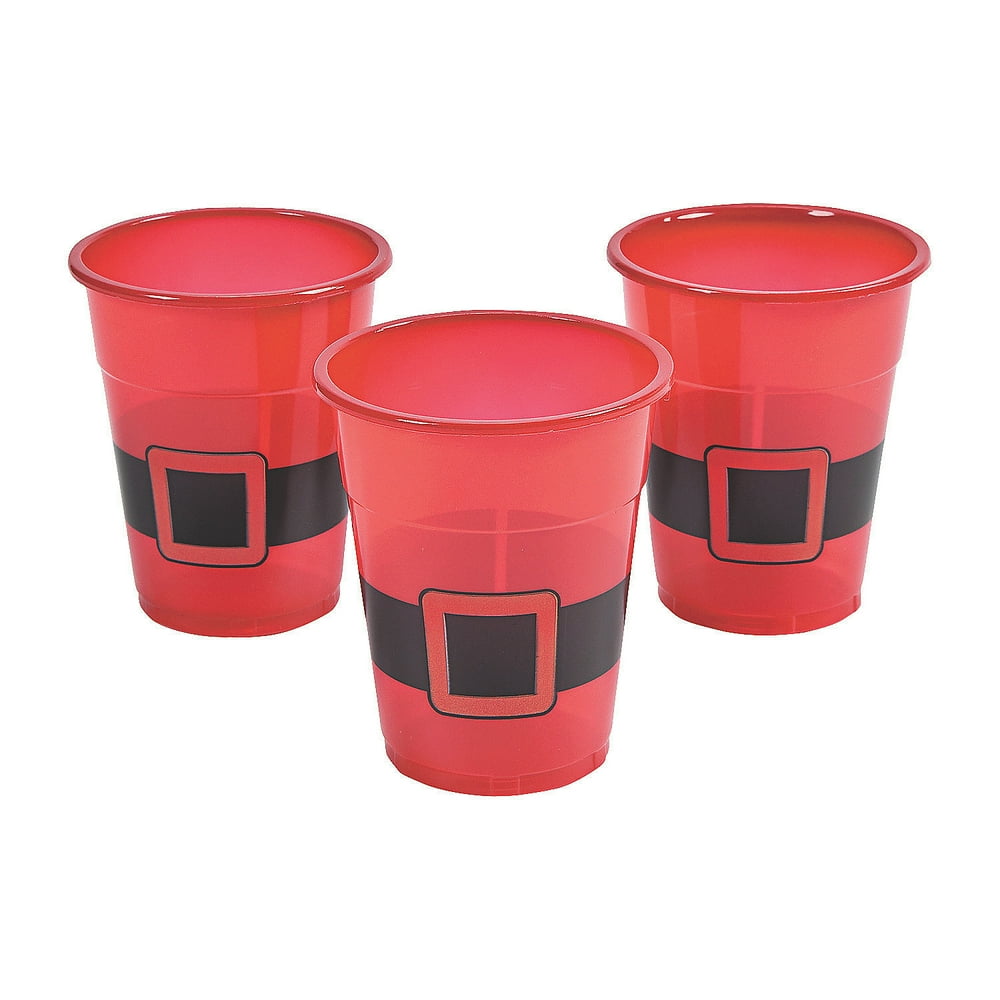 Santa Disposable Plastic Cups