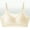 c01Beige, variant on Wirefree Seamless Bra For Women Adjustable Strap Deep V Bralette Summer Thin Comfort Bra Padded Push Up Everyday Bra Beige XL