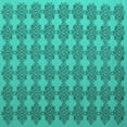 thumbnail image 1 of Ahgly Company Indoor Square Abstract Turquoise Blue Contemporary Area Rugs, 6' Square, 1 of 4