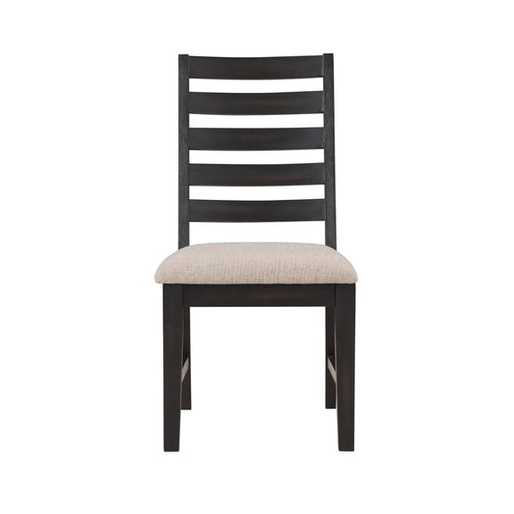 Steve Silver Transitional Fabric Upholstered Harington Side Chair, Set of 2, Oatmeal
