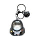 thumbnail image 3 of Llavero colgante con luz nocturna para bolso, llavero con diseño de astronauta y gato, juguete para pareja negro, 3 of 9