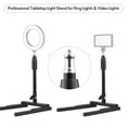 thumbnail image 3 of Multifunctional Desk Light Stand Desktop Base Stand with 2 Levels of Adjustable Height 1/4 Inch Screw for Video Ring Light, 3 of 9