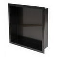 thumbnail image 6 of ALFI brand ABNP1616-BB 16" x 16" Brushed Black PVD Steel Square Single Shelf Shower Niche, 6 of 9