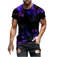 thumbnail image 1 of Camisas de Manga Larga para Hombres Blusa de Cuello Redondo de Impresión Cómoda, Camisa Casual de Poliéster para Uso Diario, de Fiesta Y de Primavera de Verano, 1 of 5