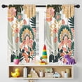 thumbnail image 5 of Blackout Kids Curtains,Tropical Pioneer Flower Pattern Childrens Insulated Curtains Set Of 2,Bedroom Essentials,Toddler Room Decor 42x54in(106x137cm), 5 of 5