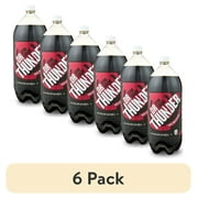 (6 pack) Great Value Dr Thunder Zero Sugar Soda Pop, 2 Liter Bottle