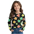 thumbnail image 5 of Kaemgyyd Toddler Baby Outfit Boy Girl Loose Stars Crewneck Pullover Tops Casual Fashion Long Sleeve Shirt Spring Clothes, 5 of 6
