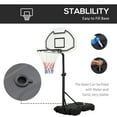 thumbnail image 5 of Height Adjustable Basketball Hoop: Portable Basketball Stand 30" Backboard Indoor Outdoor Goals Set for Kids Youth Adults, 5 of 9