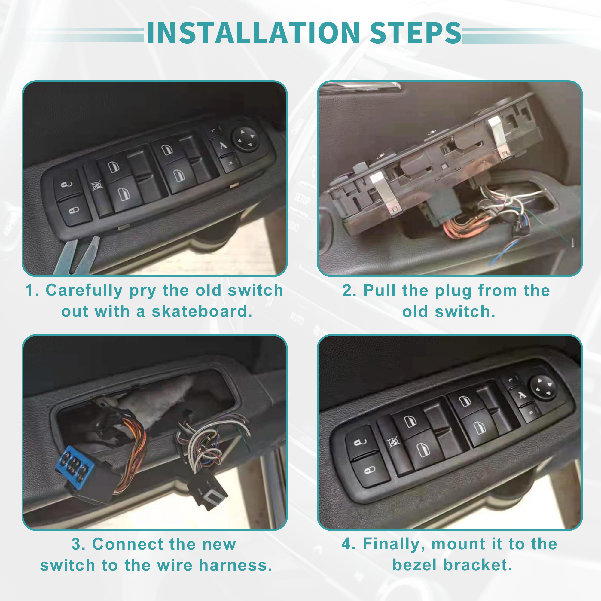Unique Bargains Power Window Switch for Jeep Grand Cherokee 2001-2004 No.5HB57DX9AA