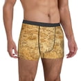 thumbnail image 4 of Cauagu Old Vintage Map Of Sea Print Boxer Briefs for Men,Comfortable Breathable Men's Underwear Moisture Wicking Underpants -Medium, 4 of 8
