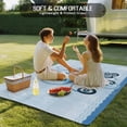thumbnail image 4 of Navy Blue Octopus Outdoor Rug for Patio/Deck/Porch, Non-Slip Large Area Rug 3 x 5 Ft, Coastal Bubbles Ocean Waves Indoor Outdoor Rugs Washable Area Rugs, Reversible Camping Rug Carpet Runner, 4 of 8