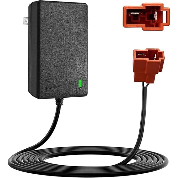 xixishop 24V Battery Charger Compatible with Ride On Toys for Kids, 24Volt (28.8V) Batteries Car for Kids, for Huffy Torex UTV 4X4, 2 Pin Red Square Plug 24v Charger for Ride on Toys Kid Electric Car