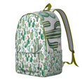 thumbnail image 2 of Boho Cactus Backpack, Waterproof School Bag with Cute Kawaii Desert Succulent Watercolor Art, 2 of 5
