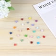 thumbnail image 2 of 24 PCS colorido mosaico imanes de frigorife de cristal pegatina magnética magnética imanes para refrigerador decorativos para oficina en casa, 2 of 5