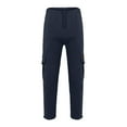 thumbnail image 5 of Ketyyh-chn99 Men's Casual Pants Big and Tall Pants for Men Casual Athletic Drawstring Outdoor Hiking Sweatpants Pants Navy,5XL, 5 of 5