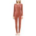thumbnail image 2 of Women Base Layer, Casual Thick High Elastic Warm Thermal, Women's Base Layer Set, 2 of 7