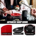 thumbnail image 2 of PAMINGONO 1 Set Miso Soup Bowl And Spoon for Home Dining and Sushi Restaurant in Black, 2 of 8