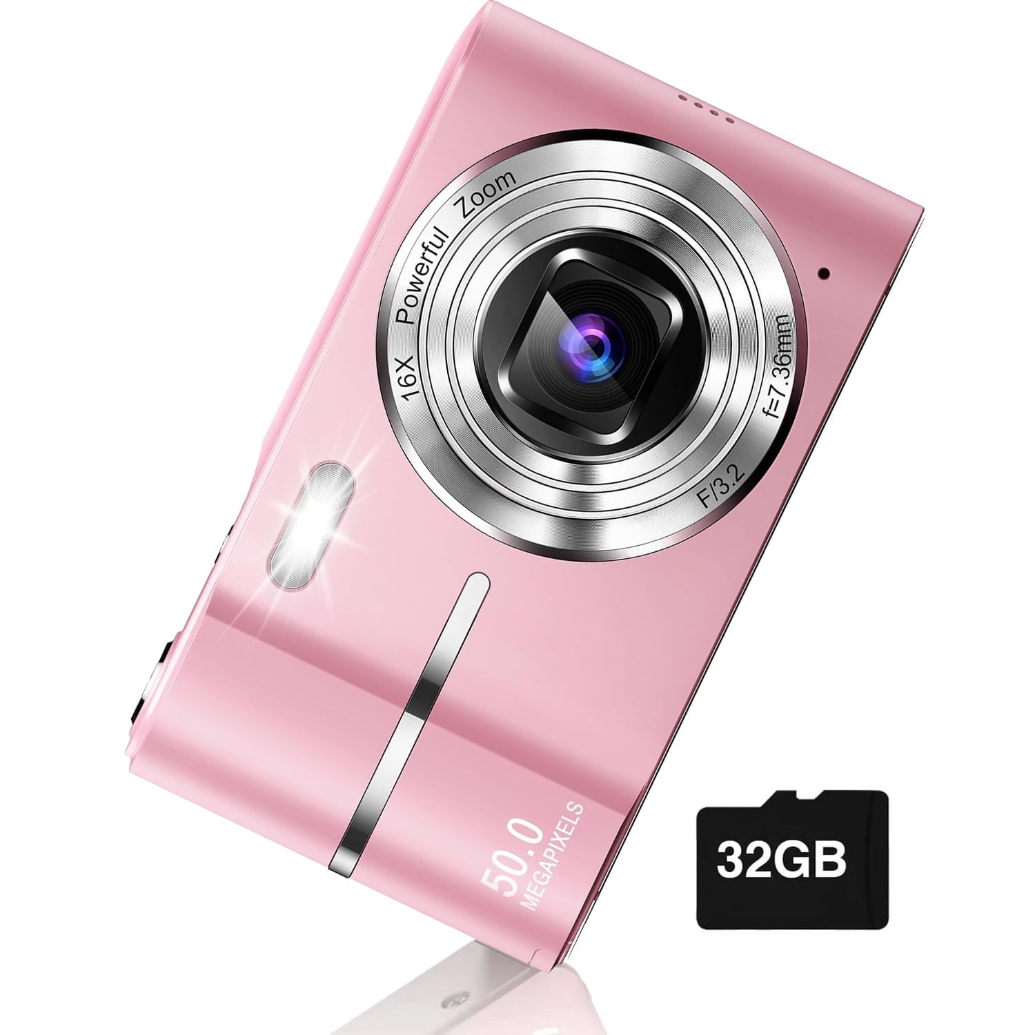 Digital Camera, FHD 1080P Camera, Digital Point and Shoot Camera with 16X Zoom Anti Shake, Compact Small Camera for Boys Girls Kids