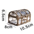 thumbnail image 4 of Caja Plástico Transparente para Pirata Con Gemas Cristal Cofre Almacenamiento, 4 of 9