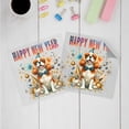 thumbnail image 3 of Happy New Year with Cavalier King Charles Spaniel Fireworks Holiday Xmas Winter 2025 Cutout Transfer Sticker Dog Lover Gifts Transparent Decal Art Decor - 00025, 3 of 5