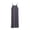Dark Gray, variant on Asxite Plus Size Womens Pajamas Loose Spaghetti Strap Crew Neck Solid Short Sleep Dress