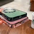 thumbnail image 6 of for iPhone 11 Case Glitter Magnetic Compatible with MagSafe Full Camera Lens Protection Luxury Plating Cute Bling Clear Shockproof Slim Phone Case for Women Girls (Green), 6 of 14