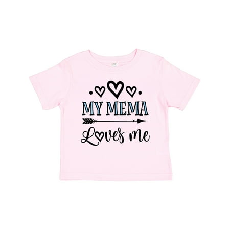 

Inktastic My Mema Loves Me Girls Outfit Gift Toddler Toddler Girl T-Shirt