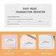 thumbnail image 5 of Currency Tracking Book 10Pcs Compact Check Register For Office Work With White Paper And Efficient Transaction Tracking, 5 of 5