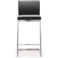 thumbnail image 3 of Tabouret de Comptoir en Acier Inoxydable Gris Parma - Ensemble de 2, 3 of 10