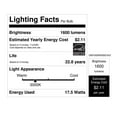 thumbnail image 5 of Feit Enhance A19 E26 (Medium) LED Bulb Bright White 100 Watt Equivalence 2 pk, 5 of 9