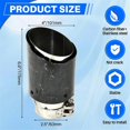 thumbnail image 2 of Car Forging Pattern Exhaust Tip 63-101MM Universal Car Exhaust Pipe, 2 of 5