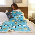 thumbnail image 2 of Catalonia Wearable TV Blanket with Sleeves Arms Warm Micro Plush Sherpa Fleece for Adult Large Wrap Throw Robe 72 x 55”, 2 of 6