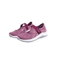 thumbnail image 3 of Gomelly Women Flats Comfort Casual Shoe Mesh Sneakers Non-Slip Mary Jane Sports Work Walking Shoes Purple 8, 3 of 7