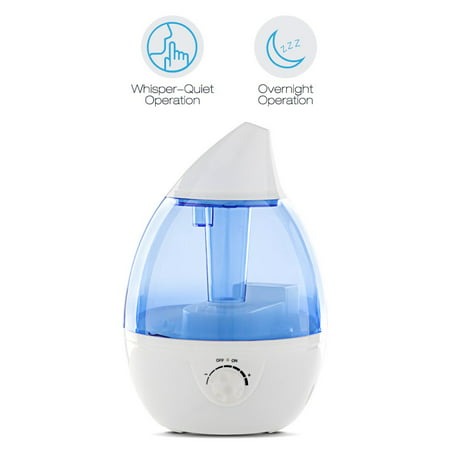 Cool Mist Humidifier Ultrasonic Humidifiers for Bedroom Baby Humidifying Unit Air Diffuser Purifier Atomizer with Whisper-Quiet Operation, 3.5L Water Tank, 360° Rotatable Nozzle and Night (Best E Cig Atomizer Tank)