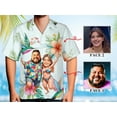 thumbnail image 5 of HOMYGIFTS Custom Face Couple Hawaiian Shirt – Personalized Tropical Beach Design for Couple, 5 of 6
