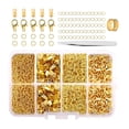 thumbnail image 2 of Abbracc Jewelry Findings Tools Set Fold Over End Caps Extension Chains Jump s Opener Aureate, 2 of 7