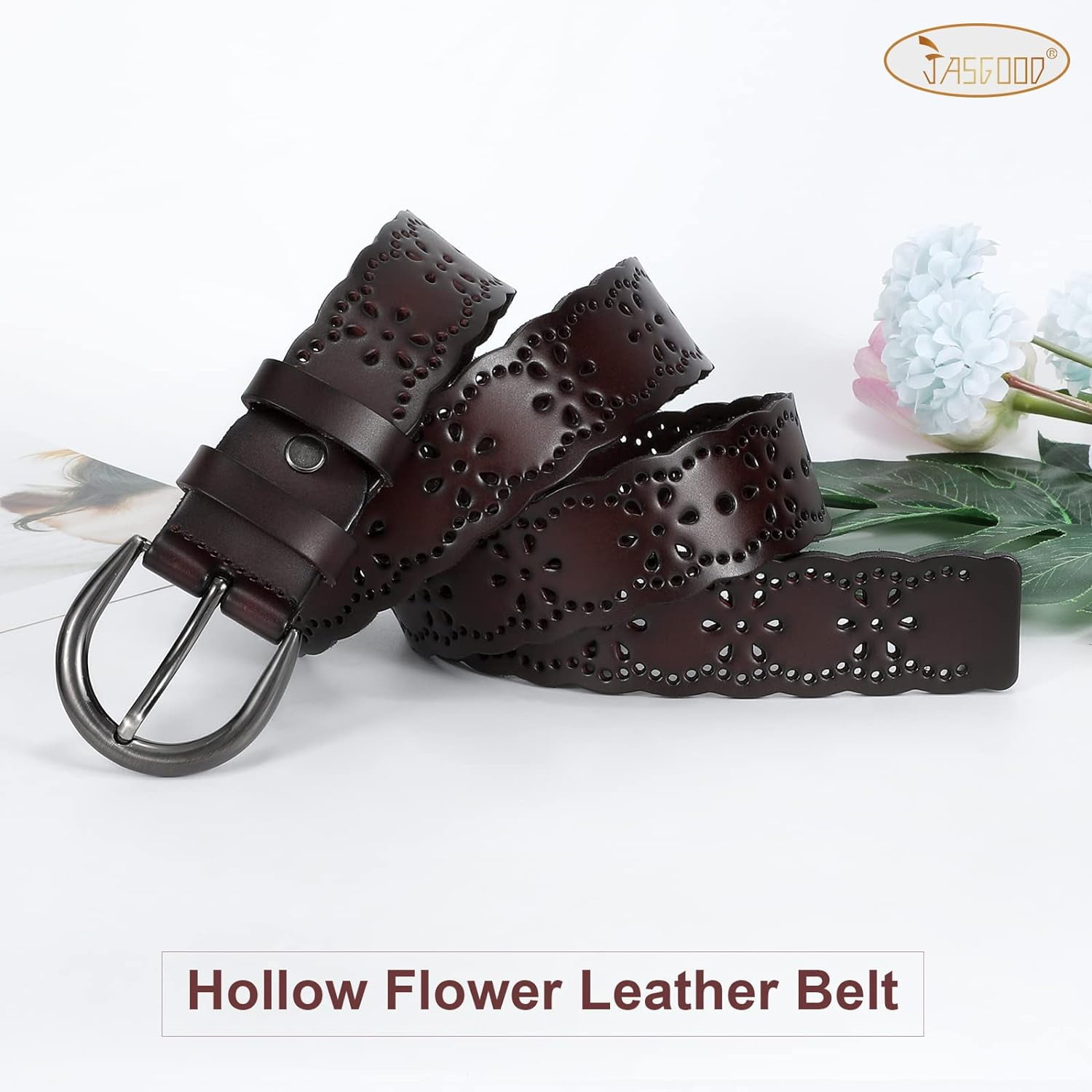 3275 Hollow Leather Belt For Women Ladies Jeans Pants Fashion Waist Women main image 2