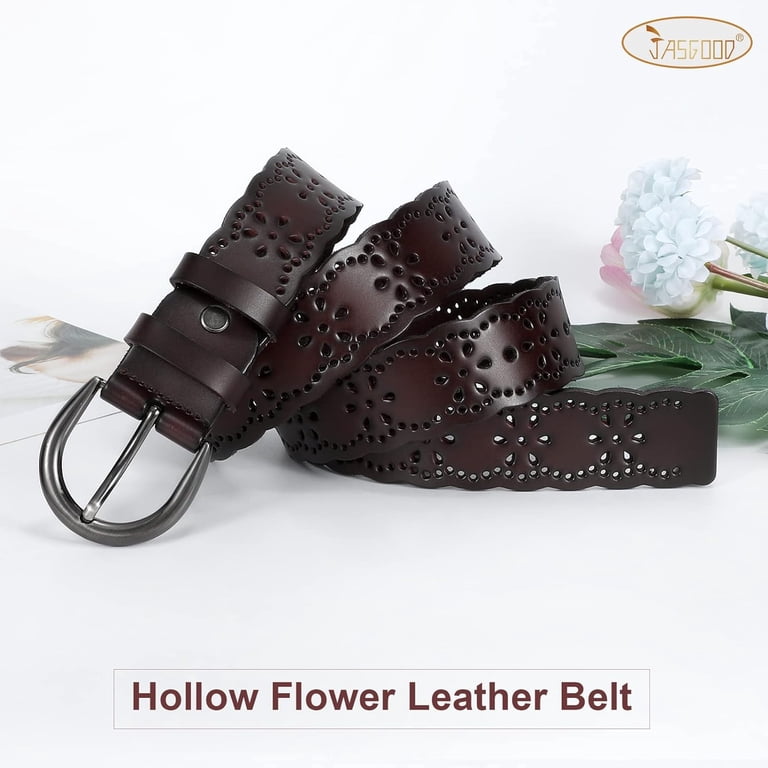 3498 Hollow Leather Belt For Women Ladies Jeans Pants Fashion Waist Women main image 4