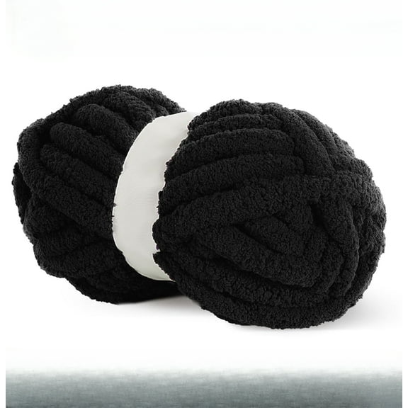 Chunky Yarn for Crocheting 1/2/4 Pack, Fluffy Jumbo Chenille Yarn, Super Soft Plush Yarn for Hand Woven DIY Crafts, Giant Thick Fuzzy Yarn for Hand Knitting (27 yds,8 oz Each Skein)