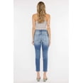 thumbnail image 2 of Kancan Women's High Rise Distressed Mom Jeans - KC9198L ST, 2 of 7