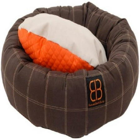 Petego Dozer Donut Round Bolster Dog Bed, Small, 23 1/2 Inches