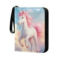 thumbnail image 2 of Game Card Storage Bag Collectible Trading Card Albums The 4-Pocket Card Binder With 50-Page Sleeve Can Hold 400 Game Cards A Beautiful Running Unicorn, 2 of 6