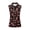 Candy Cane Pattern, variant on Whosucclay Highland Cow Rose Print Sleeveless Golf Shirt for Women, Quick Dry Womens Golf Shirt 1/4 Zipper Zip Up Golf Sleeveless Half Zip Top